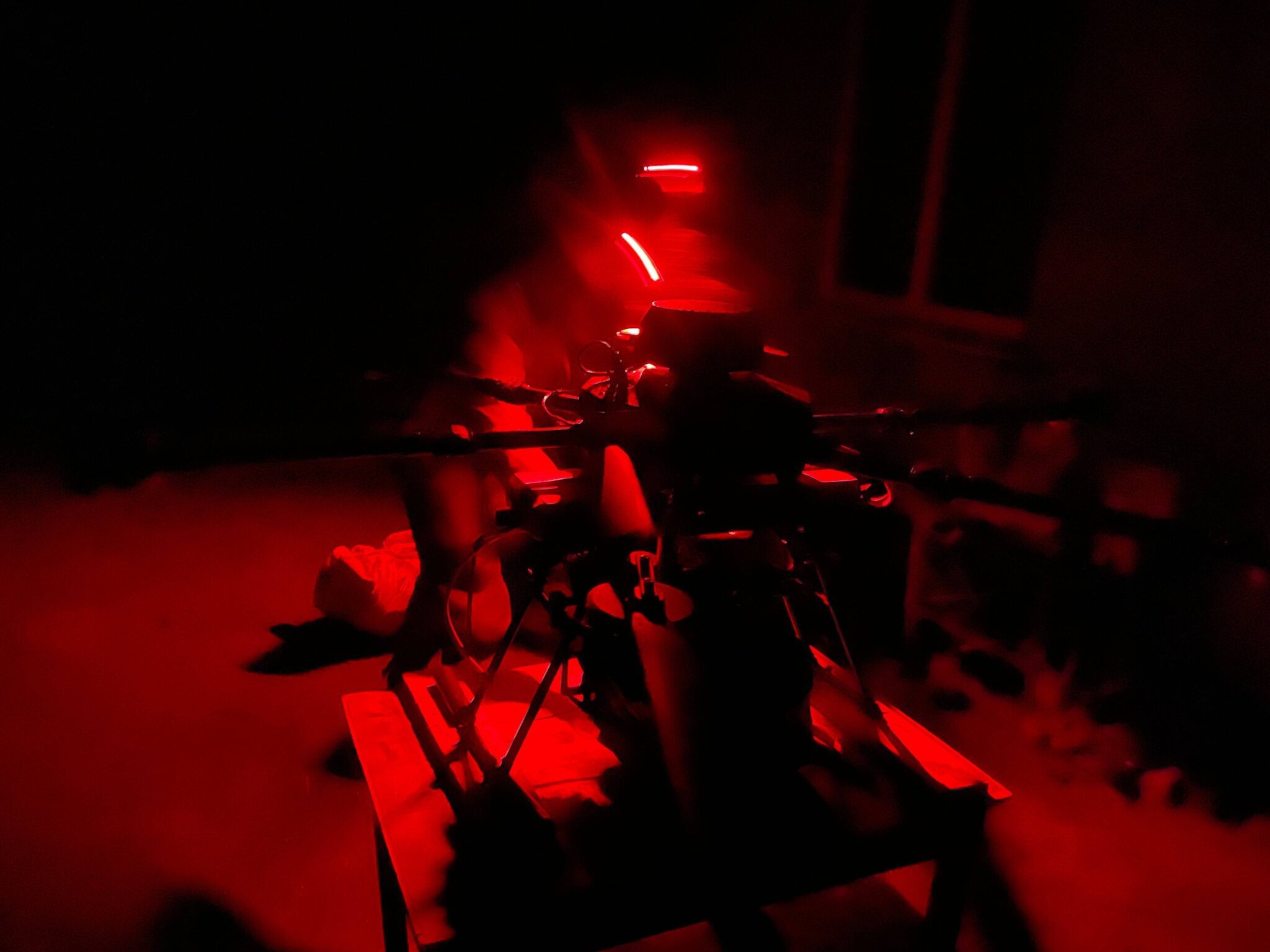 Drone préparé pour une attaque près de Lyptsi