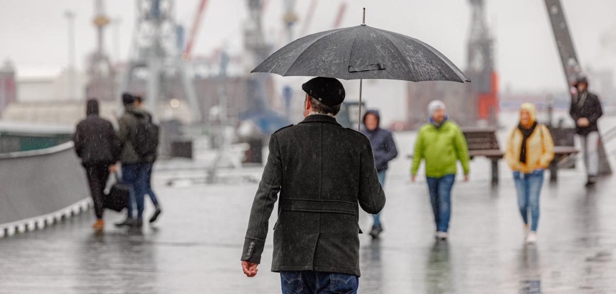 Hambourg après la tempête Zoltan