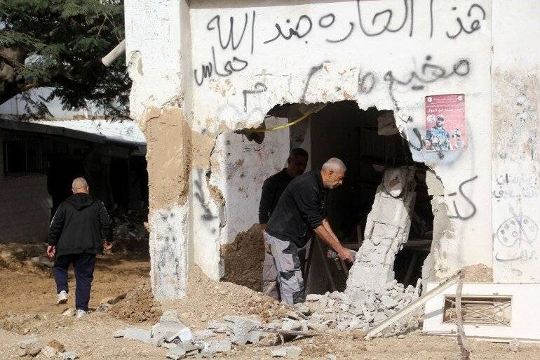 Un aperçu des destructions dans le camp de Tulkarem