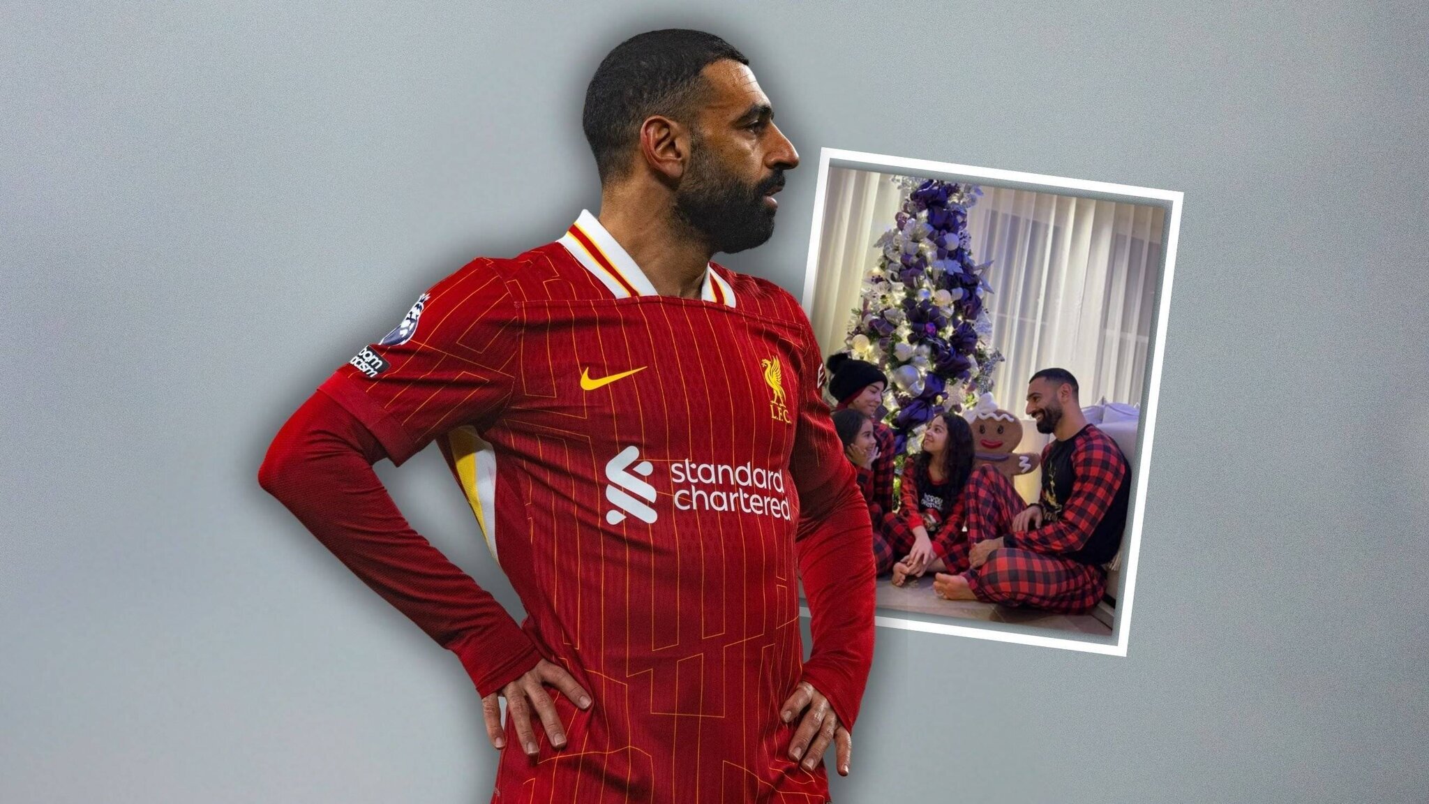 Mohamed Salah avec sa famille pour Noël
