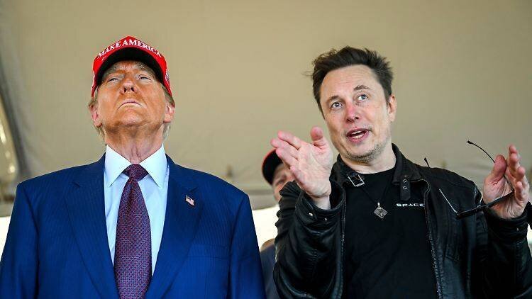 Sind eng verbunden: Trump und Musk.