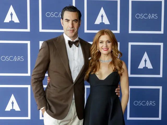 Sacha Baron Cohen et Isla Fisher en avril 2021