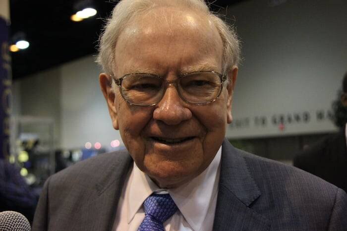 Warren Buffett en gros plan.