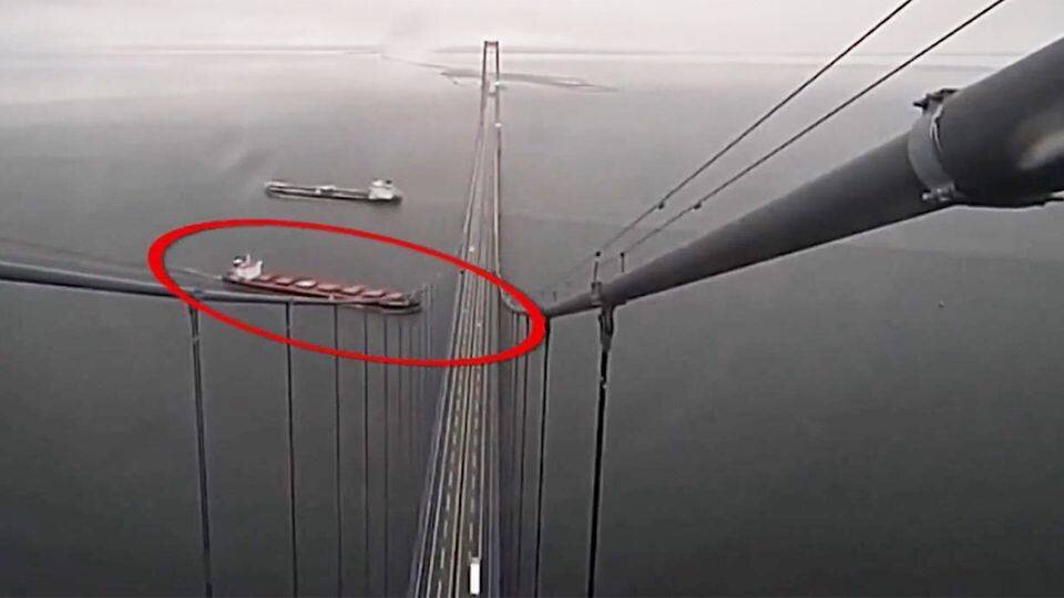 Surveillance vidéo prouvant la présence d'un navire chinois dans la zone de sabotage