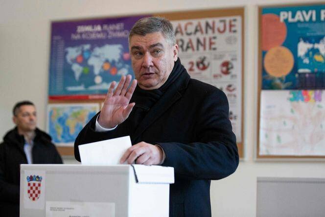 Le président croate sortant et candidat à sa réélection Zoran Milanovic, le 29 décembre 2024, à Zagreb.