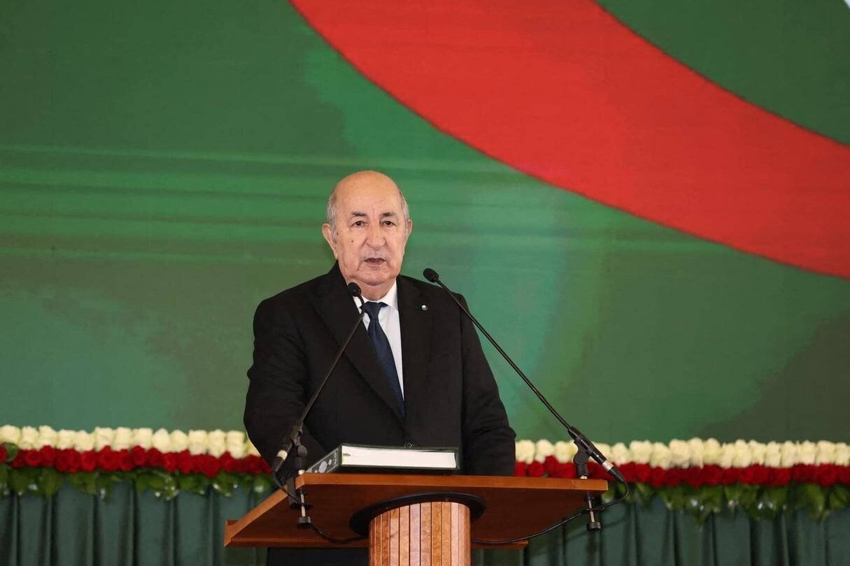 Le président algérien Abdelmadjid Tebboune, en septembre, à Alger.