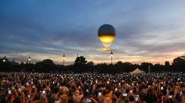 La vasque volante lors des JO de Paris