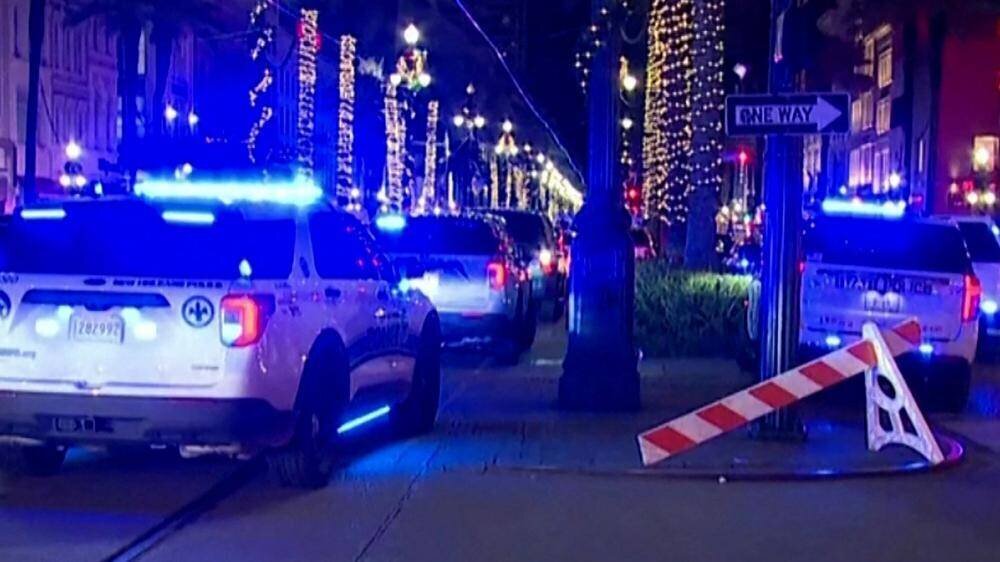 La police sur les lieux de l'attaque à New Orleans.