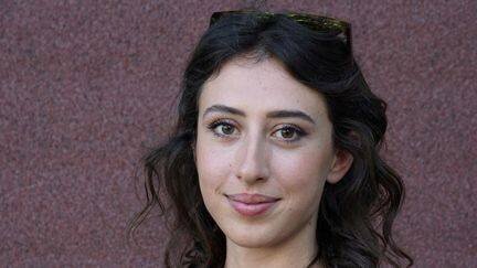 Cecilia Sala à Pordenone, le 16 septembre 2023. (ANDREA MEROLA / ANSA / AFP)