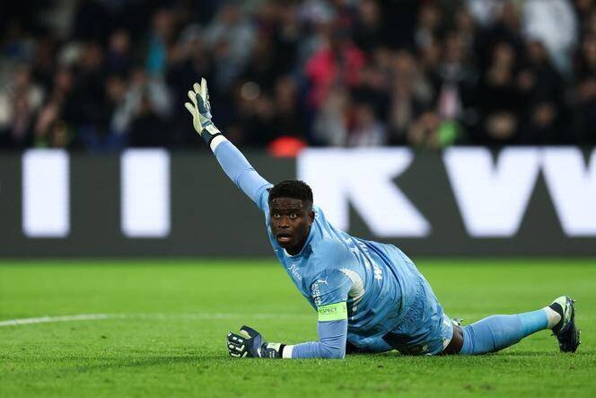Brice Samba, au Parc des Princes, lors du match entre le Paris Saint-Germain et Lens, le 2 novembre 2024.
