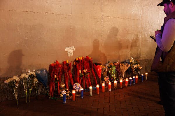 Mémorial pour les victimes de l'attentat à la Nouvelle-Orléans.