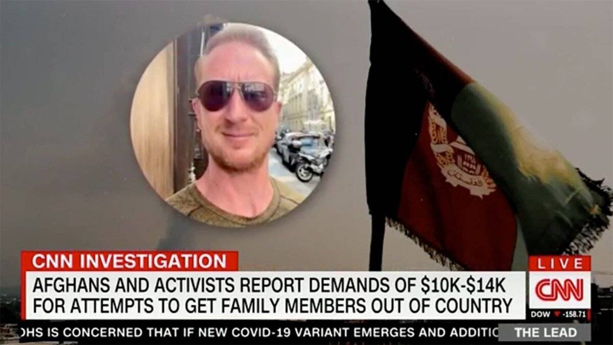 Photo de Zachary Young diffusée par CNN lors du segment en question.