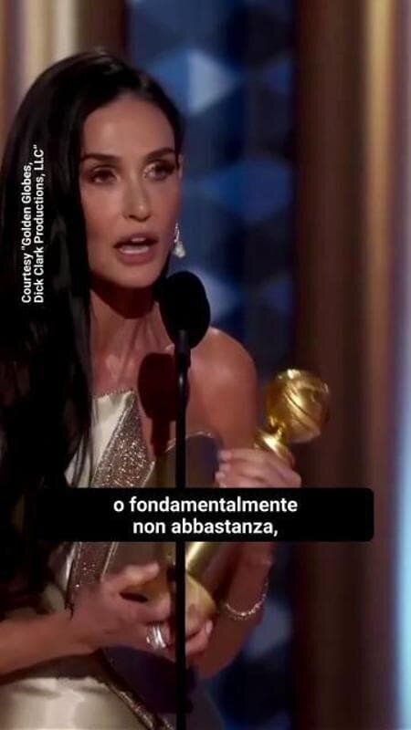Demi Moore Golden Globe 2025