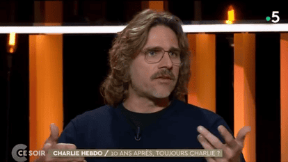 Aurélien Bellanger sur le plateau de «C ce soir», lundi 6 janvier 2025.