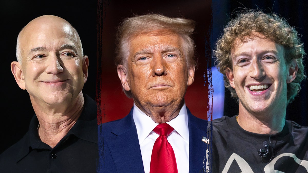 Bezos, Trump et Zuckerberg