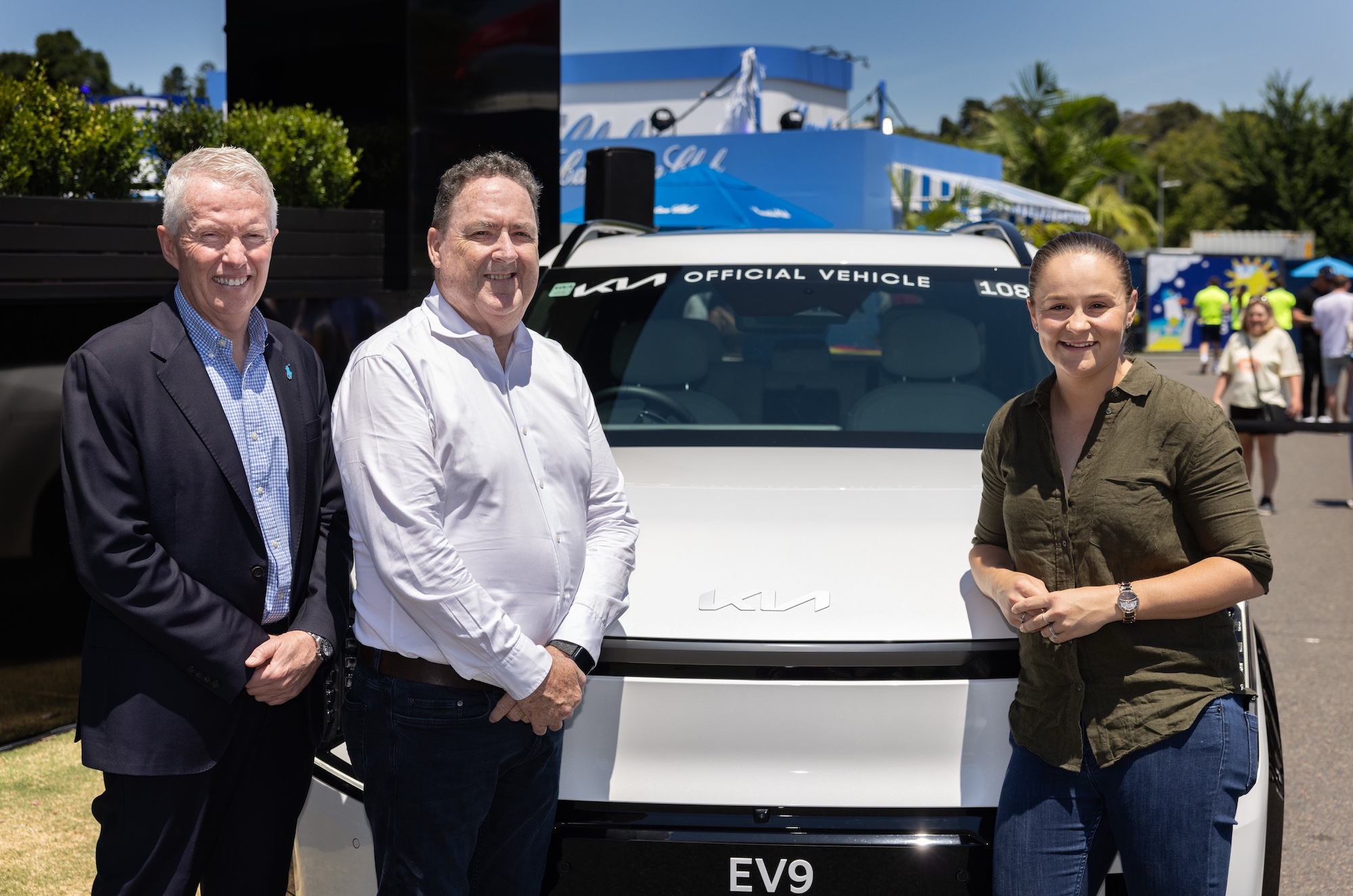 Kia EV9 à l'Open d'Australie