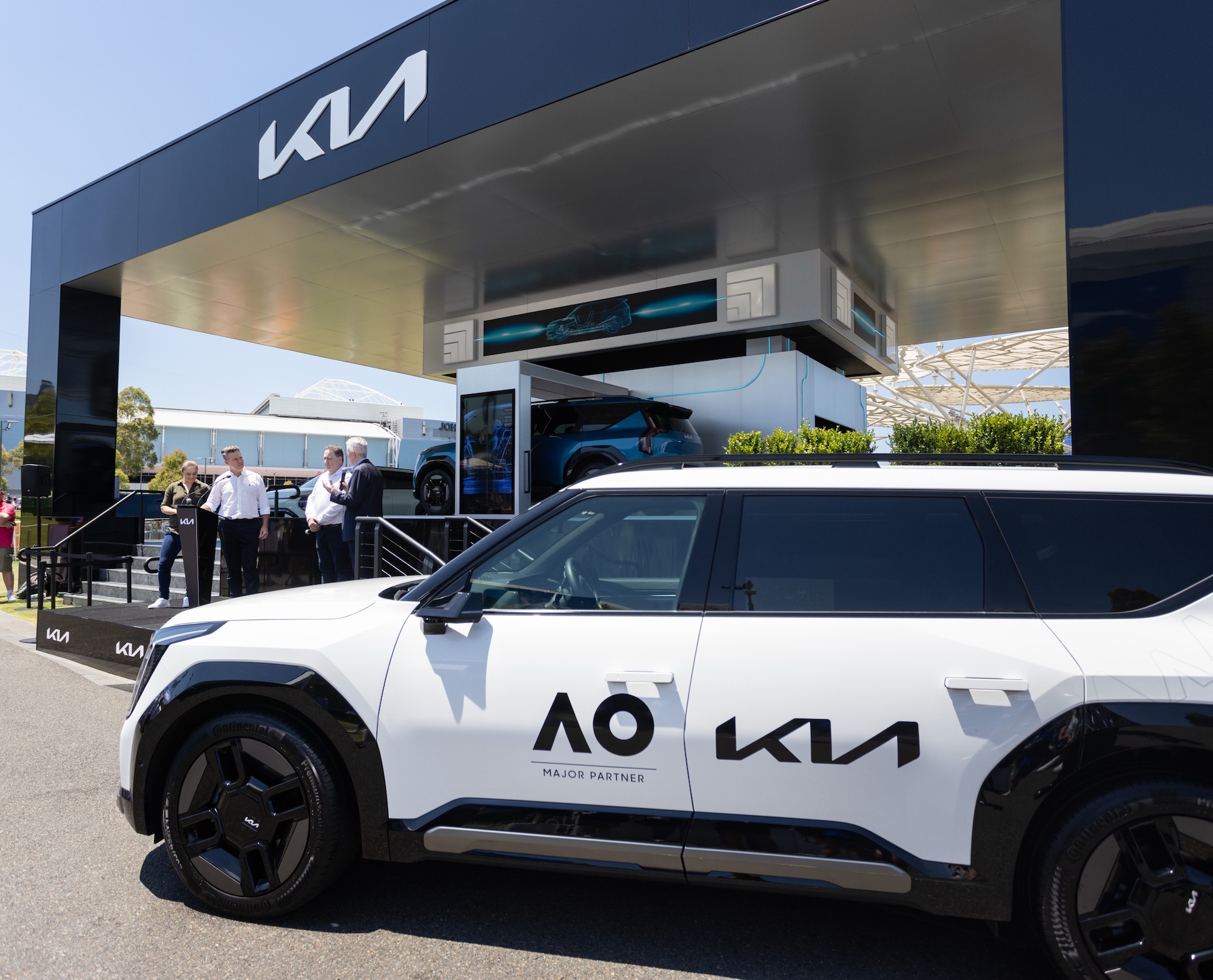 Kia EV9 à l'Open d'Australie