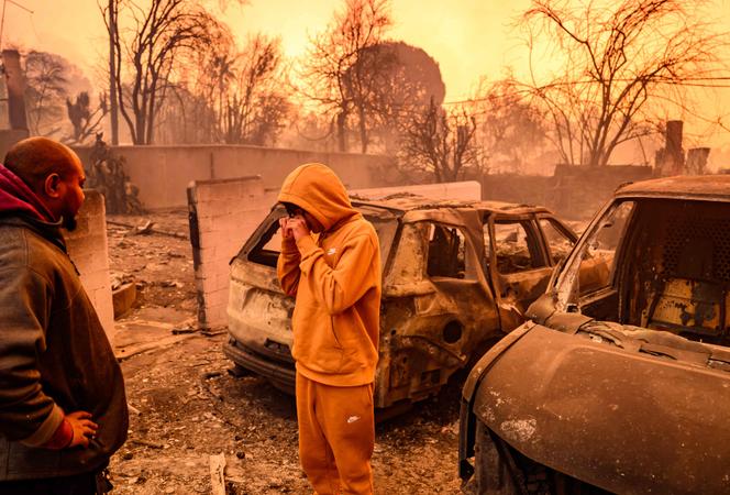 A Altadena, près de Los Angeles, le 8 janvier 2025.
