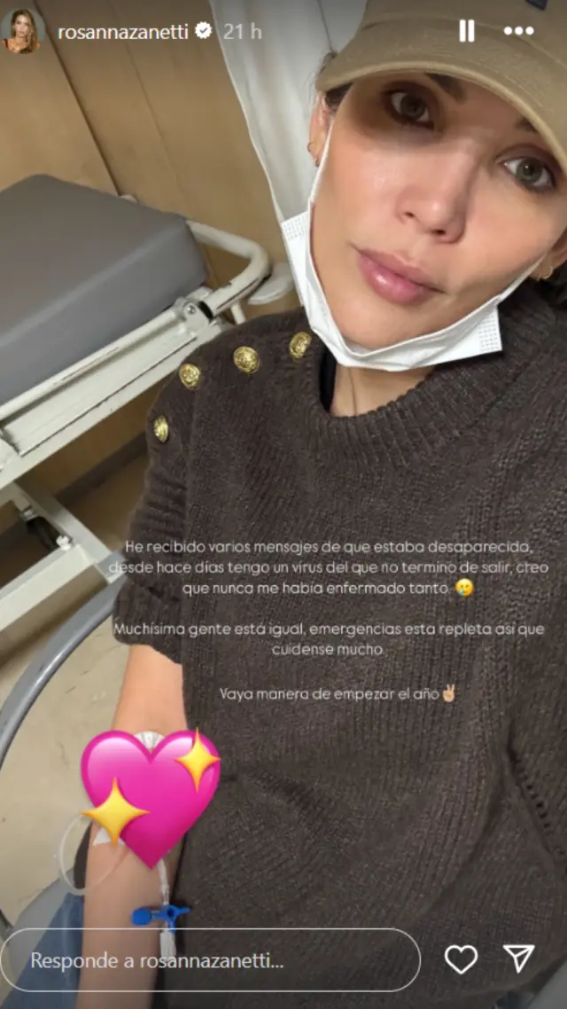 Rosanna Zanetti en l'hôpital