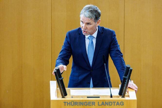 Björn Höcke, chef régional du parti d’extrême droite Alternative pour l’Allemagne (AfD) en Thuringe, à Erfurt, le 13 décembre 2024.