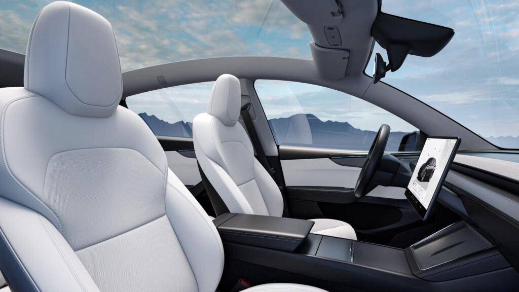 Interior del nuevo Tesla Model Y.