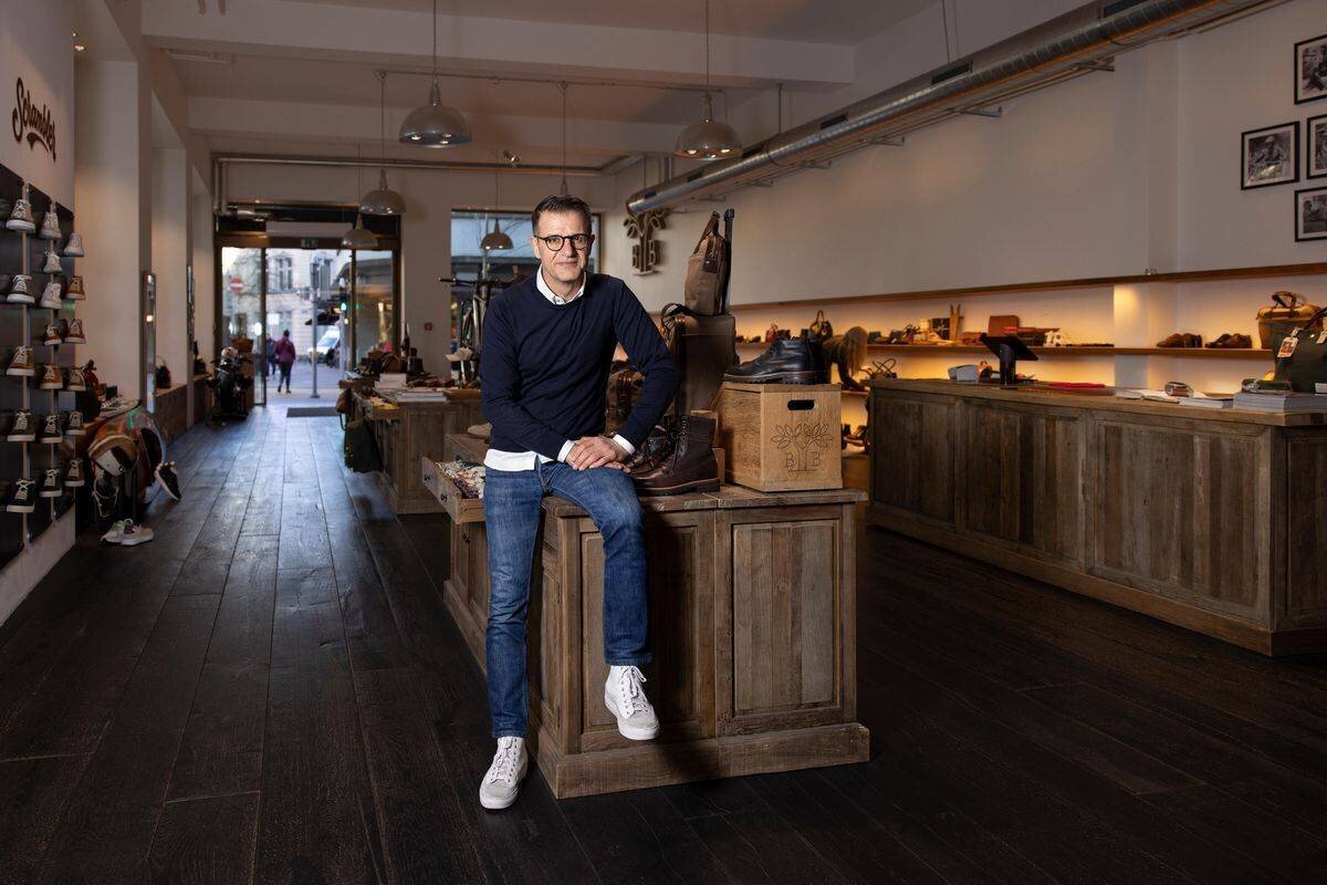 Flaviano Bencivenga dans son magasin Benci Brothers à Zurich.