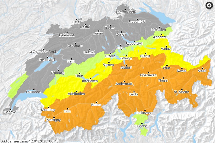 Alerte avalanche en montagne