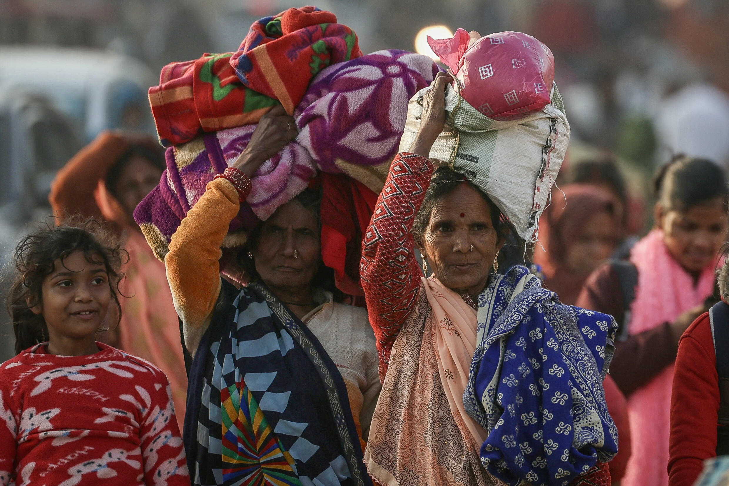 Le Kumbh Mela, un spectacle sacré de piété religieuse et de bains rituels.