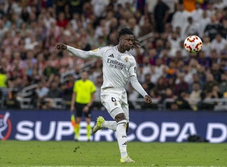 Eduardo Camavinga durant le match