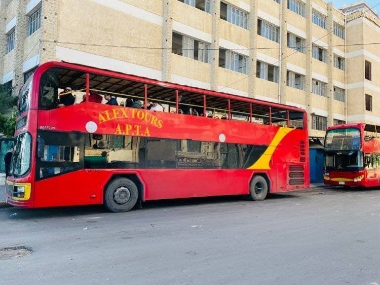 Bus touristique à Alexandrie