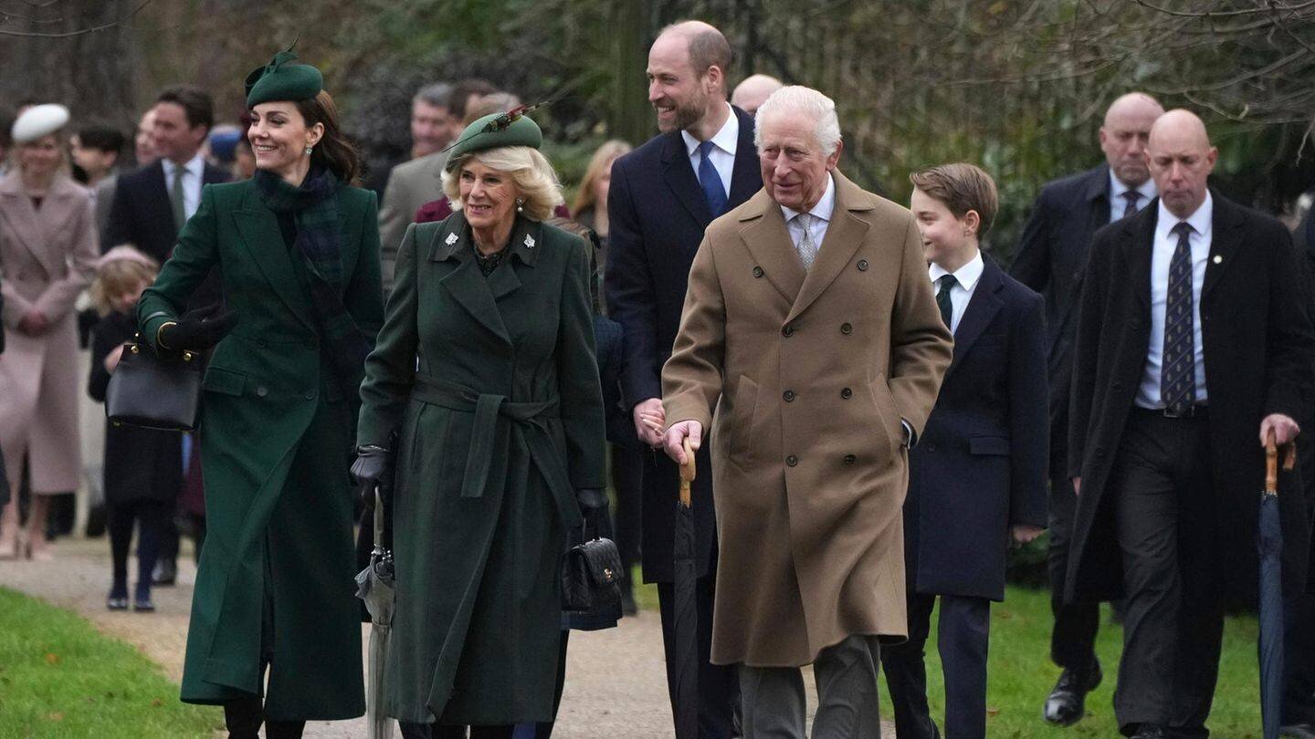 Charles et Camilla sur le chemin du service de Noël