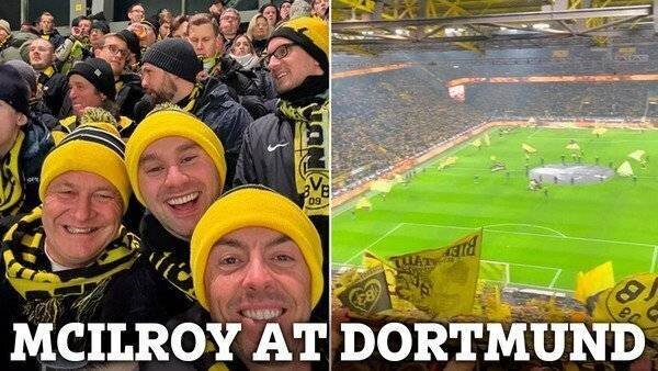 Rory McIlroy au Yellow Wall de Dortmund