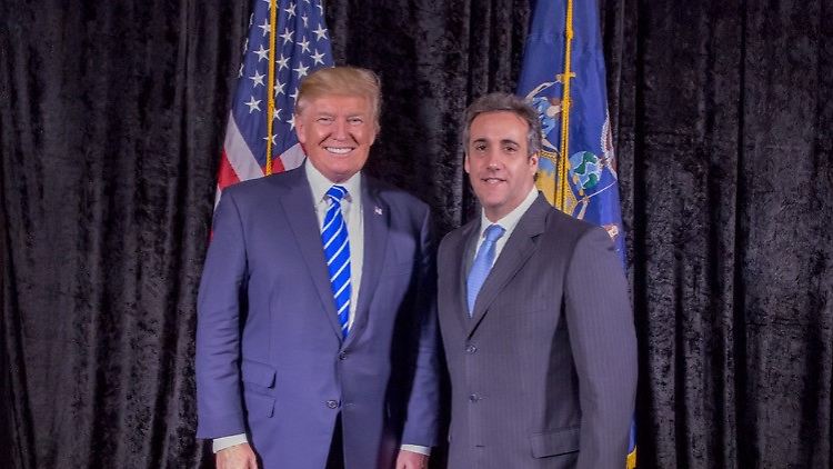 Donald Trump et Michael Cohen - dans de meilleures jours de leur relation personnelle.