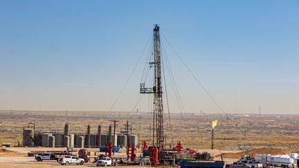 Un site d'extraction de pétrole au Texas, aux États-Unis. (MAXPPP)