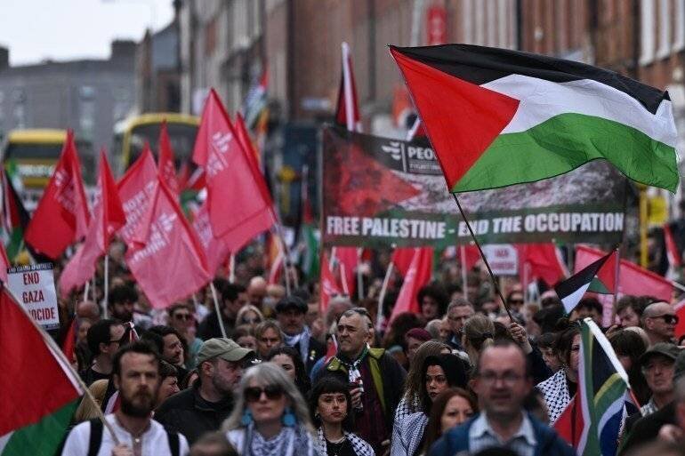 Manifestation pro-palestinienne à Dublin