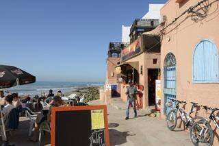 Dans le village de Taghazout.