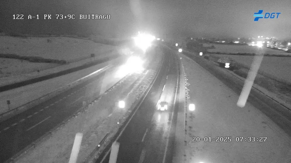 Neige sur les routes de Madrid