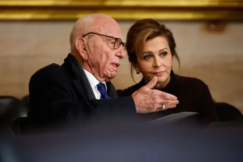 Rupert Murdoch avec Elena Zhukova