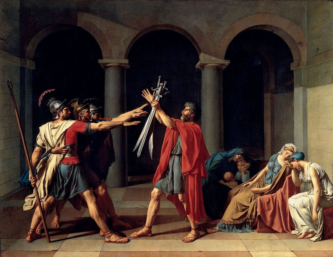 Le Serment des Horaces de Jacques-Louis David