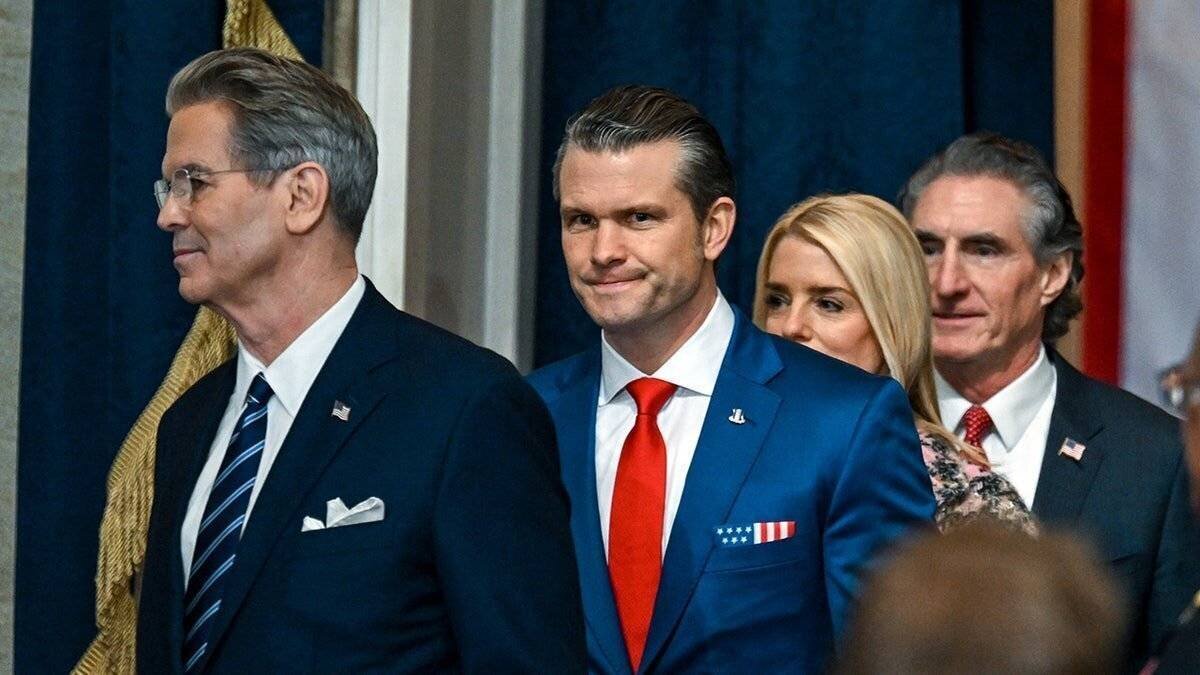 Pete Hegseth lors de l'inauguration de Donald Trump