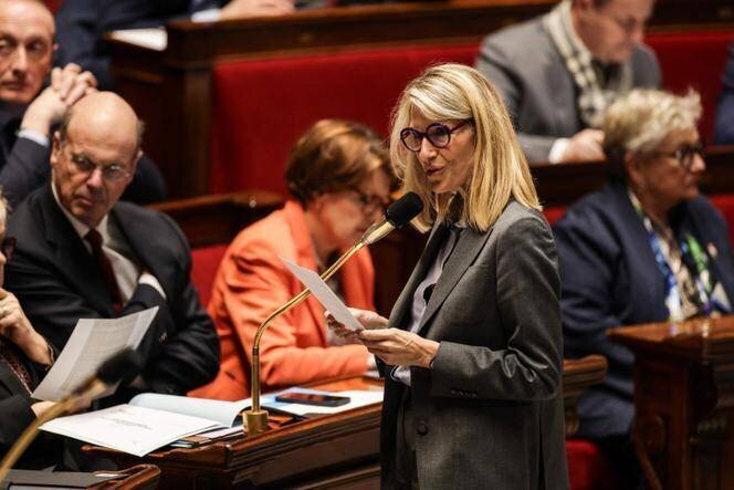 La ministre des sports, Marie Barsacq, à l’Assemblée nationale, le 22 janvier.