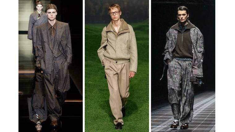 Pantalons larges des créateurs