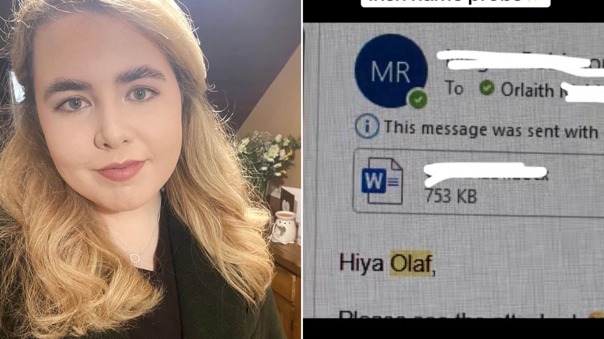 Femme partage ses difficultés avec son prénom