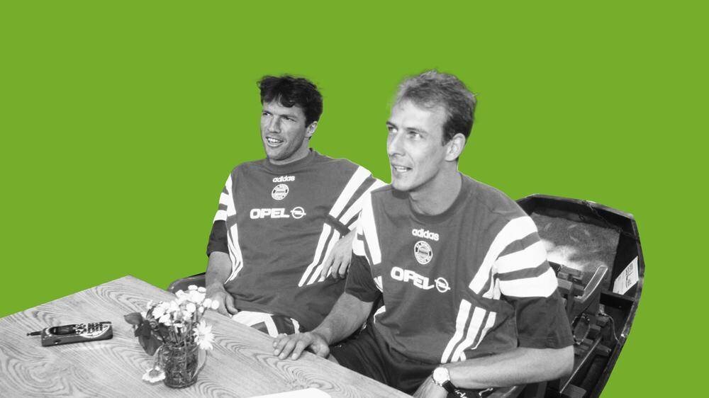 Typen de l'époque : Mario Basler et Lothar Matthäus du FC Bayern