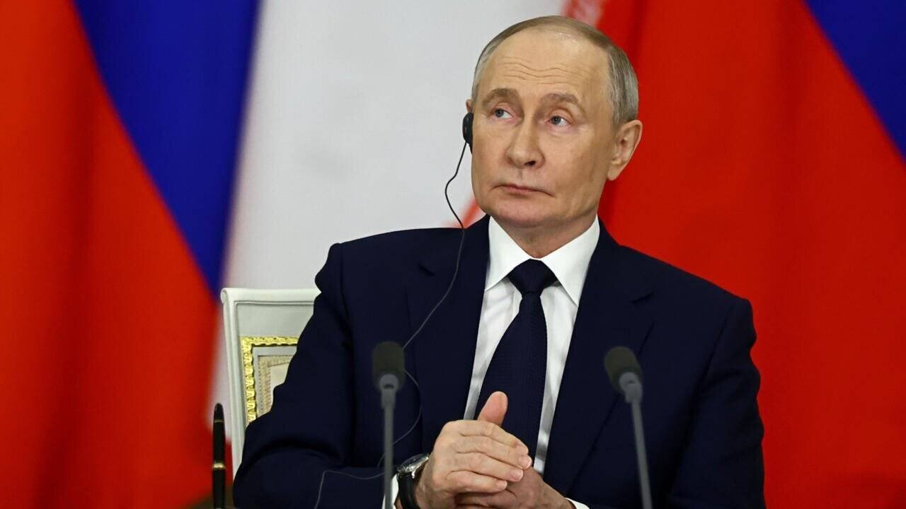 Le président russe Vladimir Poutine au Kremlin, le 17 janvier 2025 à Moscou