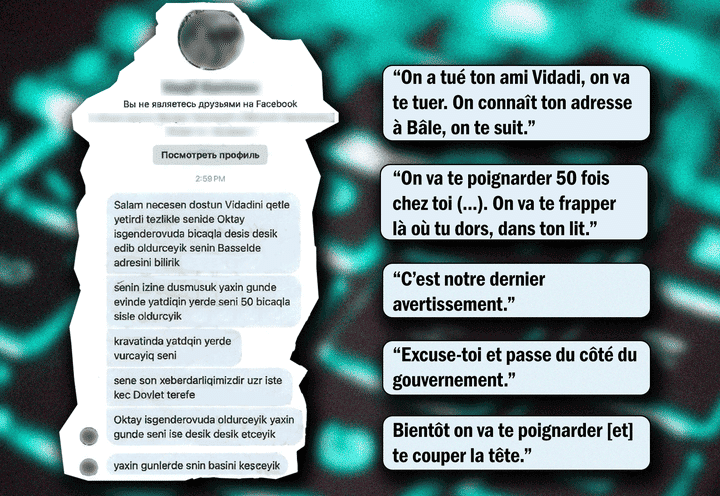 Message de menace reçu par Elshad Mammedov