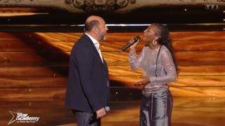 Kad Merad et Ebony sur le plateau de Star Academy en décembre