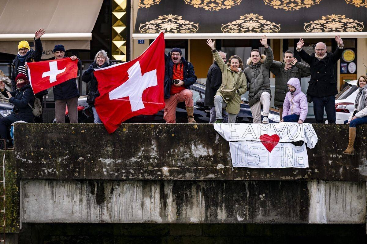 Le public était présent en nombre pour saluer l’exploit de la navigatrice genevoise.