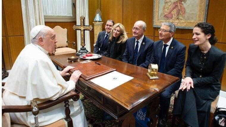 Le Pape avec les sponsors