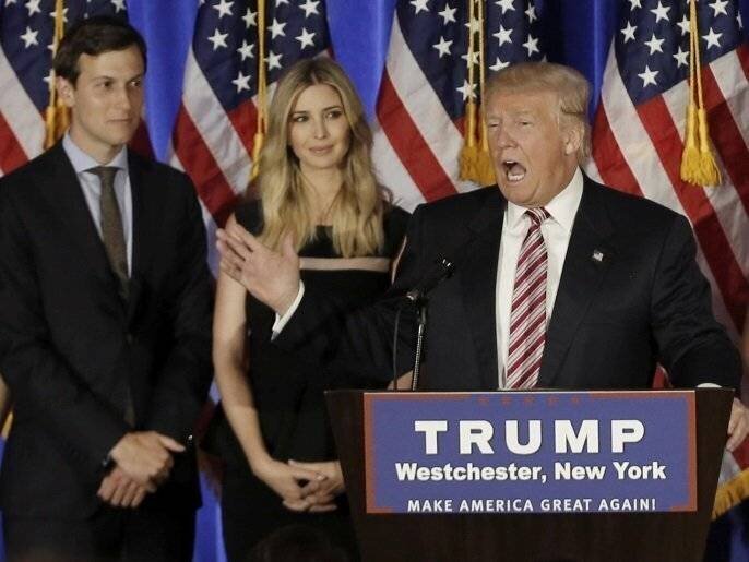 Kushner et Ivanka lors d'un événement de campagne